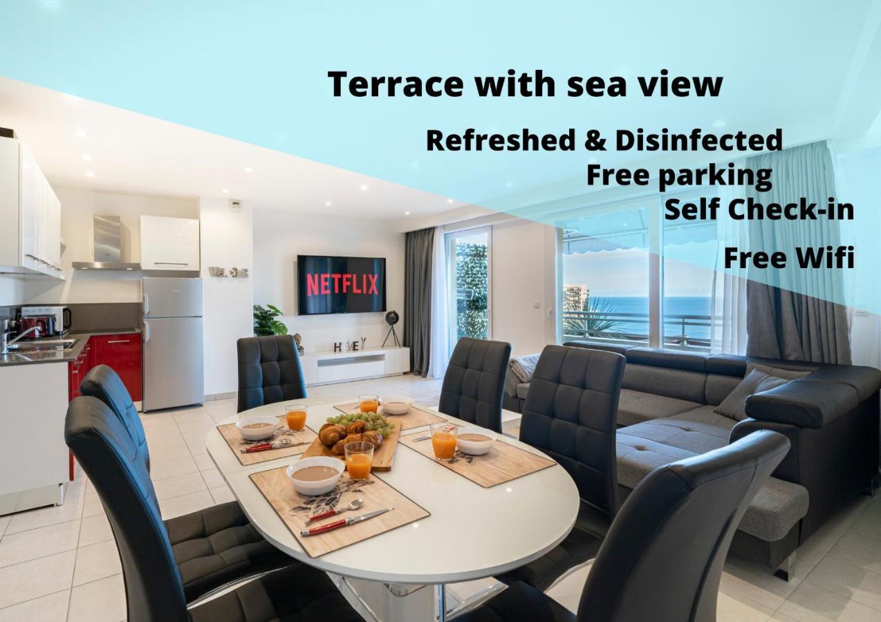 Frontiere Monaco, Terrasse, Vue Mer, Parking - Ab Beausoleil Ngoại thất bức ảnh